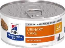  PD Feline C/D Minced Chicken 156 g KARTON - 24 db