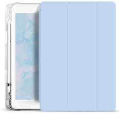 XPRO Xprotector XPRO Smart Book tok pencil tartóval és teljesen átlátszó szilikon hátlappal világoskék Apple Ipad 9, 7" 2017 készülékhez
