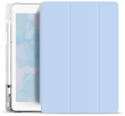 XPRO Xprotector XPRO Smart Book tok pencil tartóval és teljesen átlátszó szilikon hátlappal világoskék Apple Ipad 10, 9" (2022) 10. generációs készülékhez
