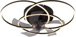 GLOBO 03645 - димируем LED таванен вентилатор ALIA LED/40W/230V 3000-6500K черен+ДУ (GL8892)