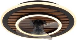 GLOBO 03668 -LED димируем таванен вентилатор TREVINO LED/36W/230V 2700-6000K черен+дистанционно управление (GL8893)