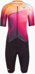 Castelli Combinezon de ciclism pentru femei Castelli Free Sanremo 3 SS In dark night shade/vivid orange-bright rose