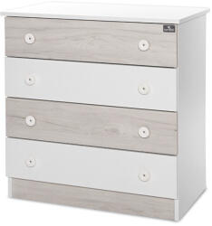  Lorelli Komód - White & amp; Light Oak -új - pepita - 72 789 Ft