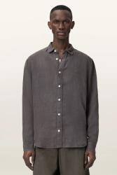 AllSaints cămașă pentru bărbați, din in LOOM 9BY2-KDMZZP_90X (M172SC)