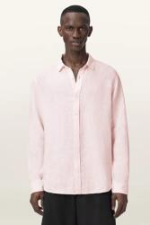 AllSaints cămașă pentru bărbați, din in LOOM 9BY2-KDMZZP_03X (M172SC)