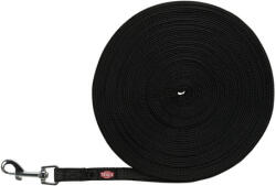 TRIXIE Tracking Leash - Lesă elastică de urmărire (15 m / 15 mm | Neagră) (19788)