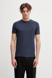 Fred Perry férfi pamut t-shirt - sötétkék XXXL