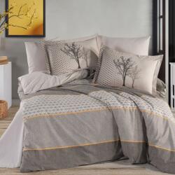Hobby Home® Lenjerie pat dublu Tanya Maro, Hobby Home, poplin percale, model geometric cu arbori Lenjerie de pat