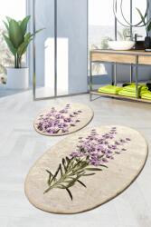  Set 2 covorase baie ovale, Chilai Home, Lavanda Covor baie
