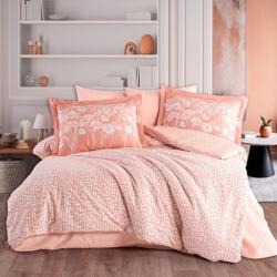 Hobby Home® Lenjerie pat dublu Velura Terracota, Hobby Home, poplin percale, model floral Lenjerie de pat