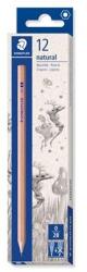 STAEDTLER Grafitceruza, 2B, hatszögletű, STAEDTLER "Noris® natural 130 60N", 12 db