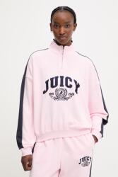 Juicy Couture melegítőfelső női pamuttal CREST TRACK TOP - rózsaszín XS