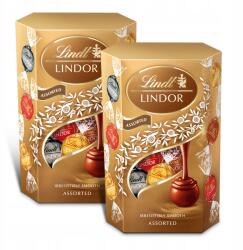 Lindt 2 db-os szett 200g Lindt Lindor csokoládé praliné Assorted (5903815534270)
