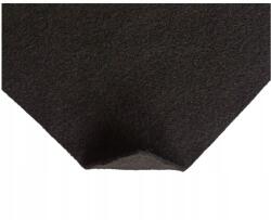 Punkttapicerski Filc méteráru szőnyegpadló műszaki filc Fekete 150x50 3 mm (pt)