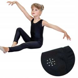  Lány táncos leggings tánchoz fekete, Odetta kristályokkal 110-116