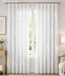 fuggonyoutlet Voile, Seda, fehér, 400x260 cm