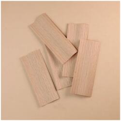  Hullám alakú bükkfa kanóc, 5db, 8x3 cm (WAVE836)