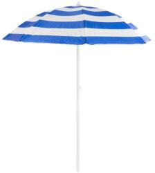 Strend Pro Umbrela plaja, Strend Pro, cu inclinatie, model dungi, albastru si alb, 180 cm (802571)