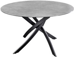 Invicta interior Masa de dining ALPINE O 120cm rotunda ceramica antracit (44231)