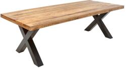 Invicta interior Masa dining dreptunghiulara Iron Craft cu blat din lemn de mango, 200 cm (6540013)