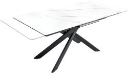 Invicta interior Masa de dining ALPINE 160-200cm ceramica aspect marmura alba (43844)