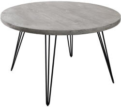 Invicta interior Masa de dining SCORPION din lemn de mango gri, 120 cm (43664)
