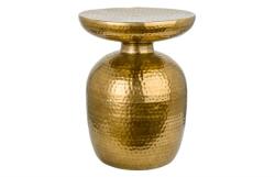 Invicta interior Masa laterala ORIENT 50cm cu efect de lovitura de ciocan, aurie (40236) Masa de cafea
