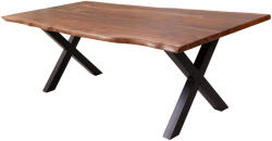 Invicta interior Masa de dining AMAZONAS 200cm picioare X-leaf lemn natural (6541063)