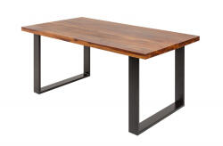 Invicta interior Masa dining dreptunghiulara Iron Craft cu blat din lemn de Sheesham, 140 cm (39868)