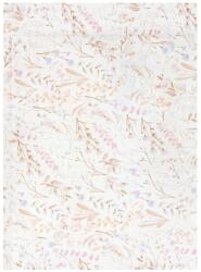 Bimbidreams Бебешки чаршаф с ластик Bimbidreams - NIZA, 60 x 120 cm, White/Purple (8499000702519) - baby