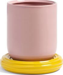 &k amsterdam Ghiveci cu farfurie Churros 19, 5 cm roz (3539-02)