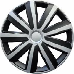 Cridem Set capace roti auto Cridem Drift 16 inch, argintiu-negru, 4 bucati (CRI1619SB)