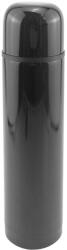 MagicHome Termosz, MagicHome, 1000 ml, fekete, duplafalú, csészés kupak, 100%-ig szivárgásmentes, rozsdamentes acél és műanyag, 12 órás hőmegtartás (TC801791)