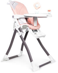ECOTOYS Etetőszék, ECOTOYS HC301-903, rózsaszín, összecsukható, levehető tálcával, lábtartó, 5 pontos biztonsági öv, teherbírás: 15 kg (TF1010)