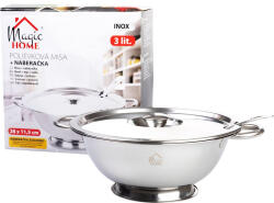 MagicHome Levesestál, MagicHome Terrin, merőkanállal, mindennapi használatra, rozsdamentes acél (TC801652)
