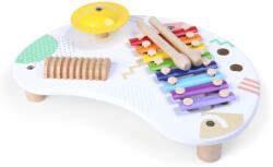 ECOTOYS Zenélő játékasztal, ECOTOYS 3655, 34 x 10, 5 x 23, 5 cm, 3 db beépített hangszer, 2 db ütő, 3 éves kortól ajánlott (TF2046)