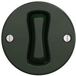Reblig - Întrerupător încrucișat retro fără ramă, verde, nr. 7 (RG0059)