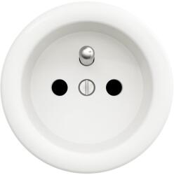 Reblig - Priză retro casnică fără ramă, 230 V, alb zăpadă (RG0150)
