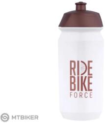 FORCE Ride kerékpáros kulacs, 0, 5 l, fehér/bronz