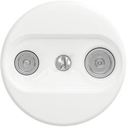 Reblig - Ретро абонатна розетка TV+R (крайна) без рамка, снежнобяла (RG0154)