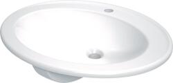 Deante Round mosdótál 58x46.3 cm ovális süllyesztett fehér fényes CGR_6U6B (CGR6U6B)