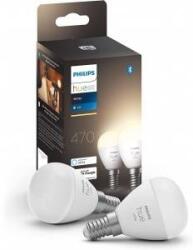 Philips White E14 Luster 2 × 470 lm, dimmable, warm white light, controllable via app, compatible with Amazon Alexa, pack of 2 - 929002440604