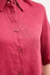 Benetton риза дамска от лен (5BML5QB75) - answear - 113,42 лв
