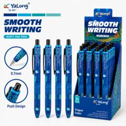 Щракащ химикал YaLong YL242693 Soft Ink Pen 0.7 мм, син дизайн