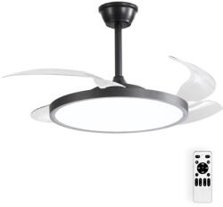 VITO LED-es mennyezeti ventilátor FANLUX-D4 30W 3xCCT (3000K/4500K/6500K) 2250lm 106cm fekete távirányítóval 2027770 VITO (2027770)