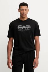 EA7 Emporio Armani pamut póló - fekete M - answear - 26 990 Ft
