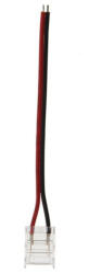 VITO LED szalag csatlakozó CONMS10 10mm-es egyszínű 10cm kábellel, átlátszó 2db/csomag 5520313 VITO (5520313)