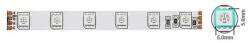 VITO SMD LED szalag LEDStrip+ 12V 5050 60 LED/m 14, 4W/m 600lm IP20 RGB 5m/tekercs vághatóság 5cm 5501670 VITO (5501670)