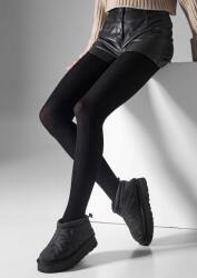 Legs Merinó gyapjú harisnyanadrág fekete természetes csíkos L2010 Wool Merino Legs 4