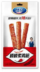 Xian Ge XianGe Spicy Strips Chicken Flavor csirkehúsízű pikáns vegán „csirkehús csík 101g